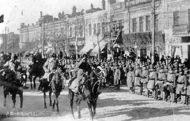 Japanese Army in Harbin, 1932