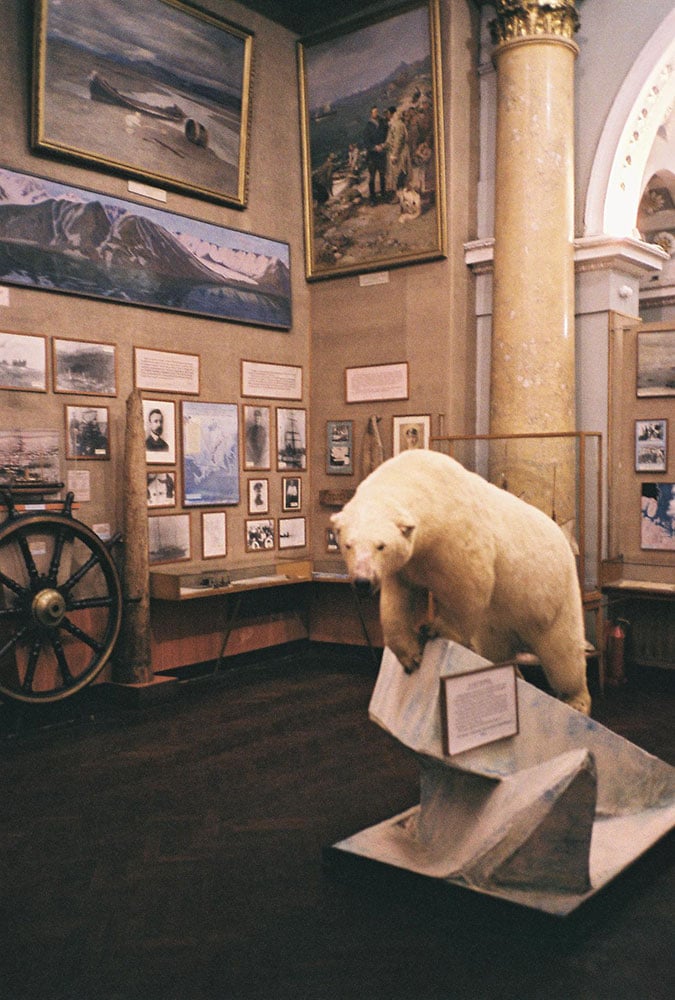 Displays at the Museum of the Arctic and Antarctic in St Petersburg. Photograph: Arthur Shuraev under a CC licence