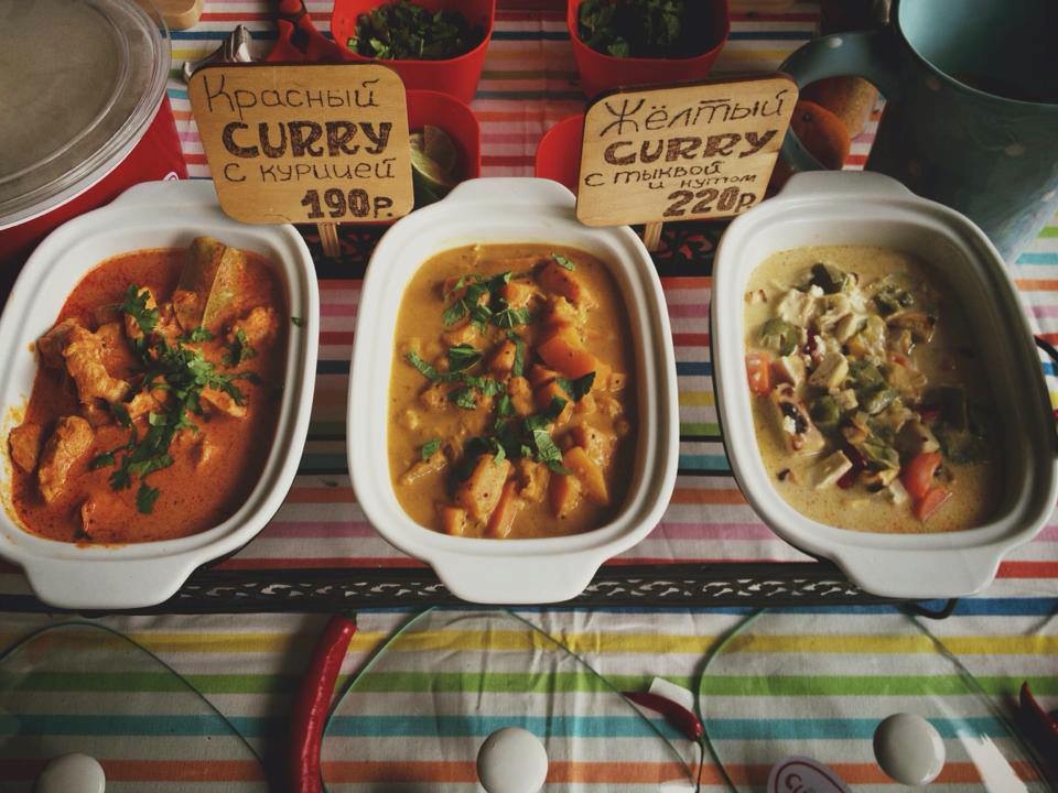 A selection of Thai curries from Curry Me