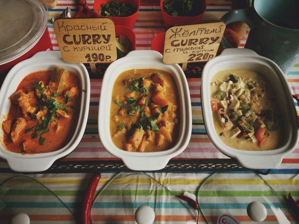 A selection of Thai curries from Curry Me