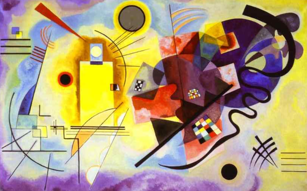 <i>Yellow-Red-Blue</i>, by Wassily Kandinsky