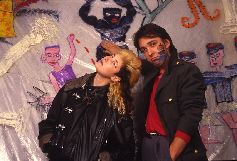 Joanna Stingray and Sergei Kuroykhin in studio 50a. Photograph: Sergei Borisov