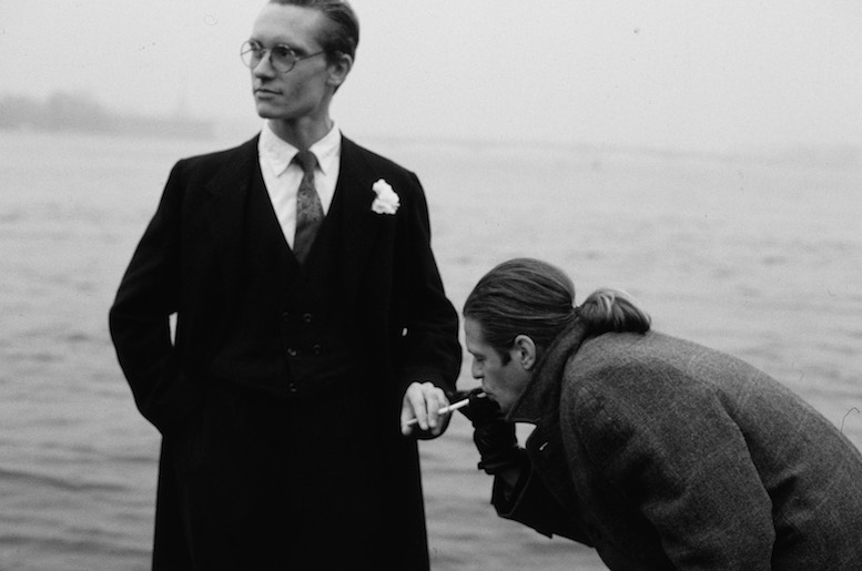 <i>Smokers</i> (Georgy Gurjanov and Boris Grebenshchikov), 1987. Photograph: Sergei Borisov