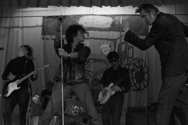 Viktor Tsoi and Oleg Garkusha, 1987. Photograph: Sergei Borisov