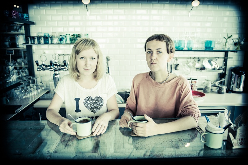 Alya and Ksenia Tiutikova, founders of Sisters' Bar. Photograph: Ivan Kozlov