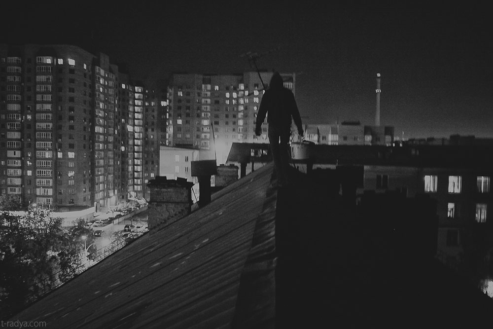 On the rooftops of Yekaterinburg