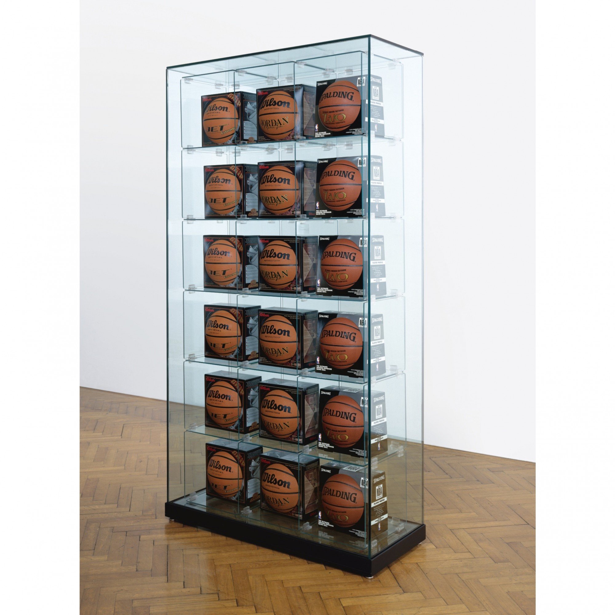 Encased - Three Rows by Jeff Koons (1983-1993/98). Image: private collection