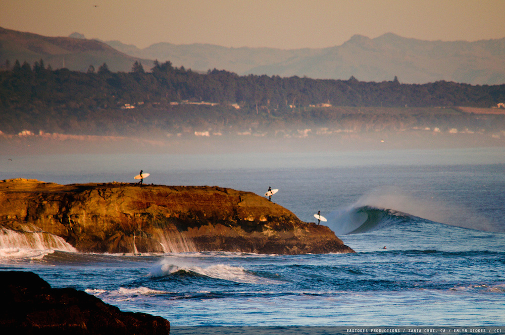 Early morning surf in Santa Cruz. Photograph: Emlyn Stokes under a CC licence