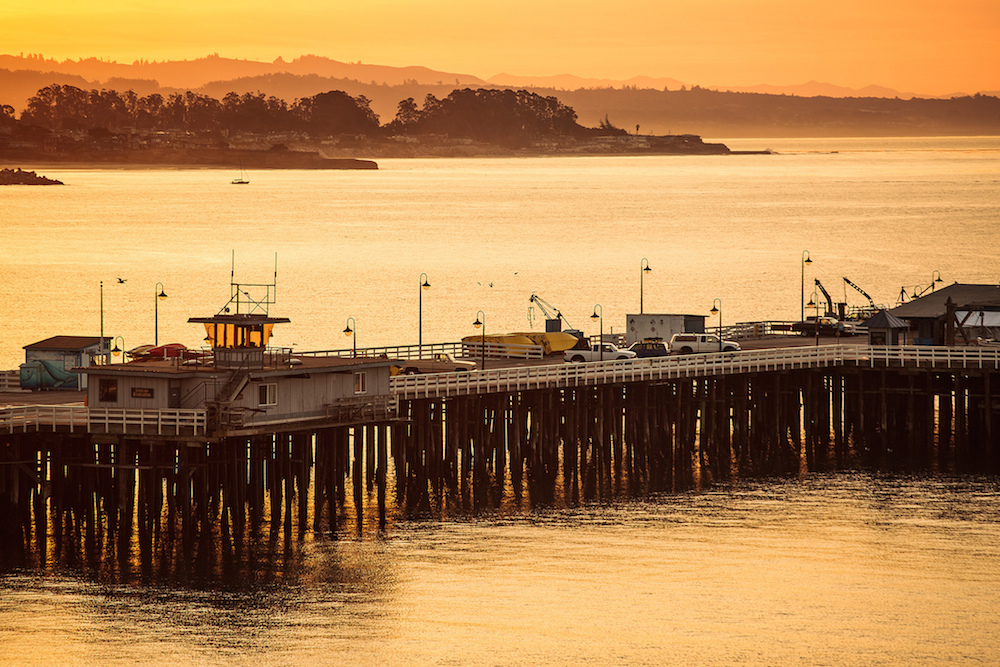 Santa Cruz pier in the morning. Photograph: Angelo DeSantis under a CC licence