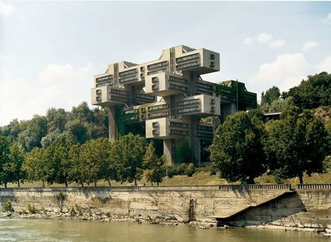 Ministry of Roads building, Tbilisi (1975). Now the headquarters of the Bank of Georgia