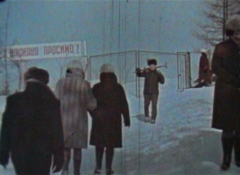 Still from a compilation of Soviet naive films