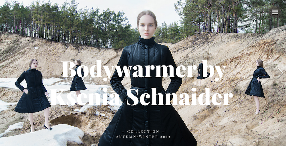 Lookbook for fashion label Ksenia Schnaider