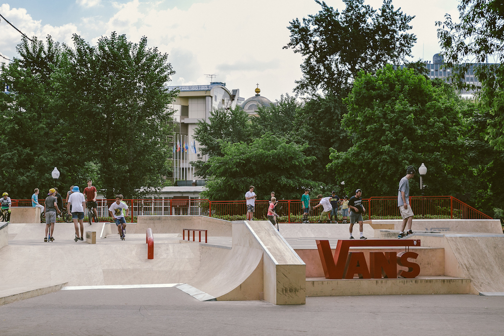 Vans skate park in Gorky Park