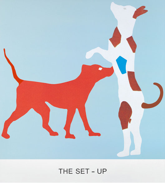 John Baldessari, Double Feature: The Set-Up (2011). Courtesy of the Collection of Craig Robins and Jackie Soffer, Miami. © John Baldessari
