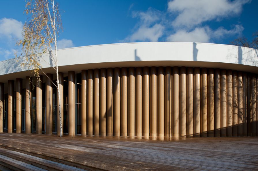 Garage’s temporary pavilion in Gorky Park designed by Japanese architect Shigeru Ban