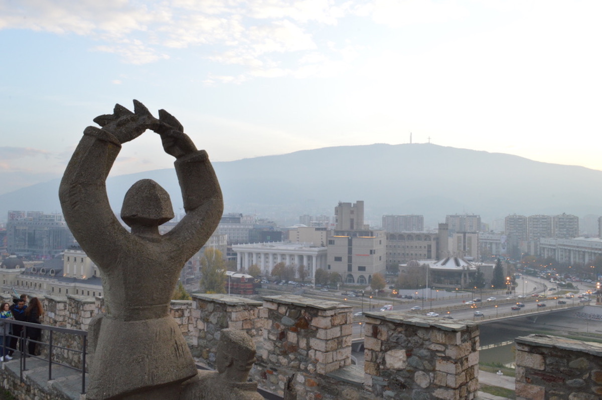 The view from the Skopje Fortress. Image: Elise Morton
