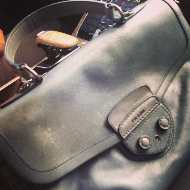 Sobchak's leather bag