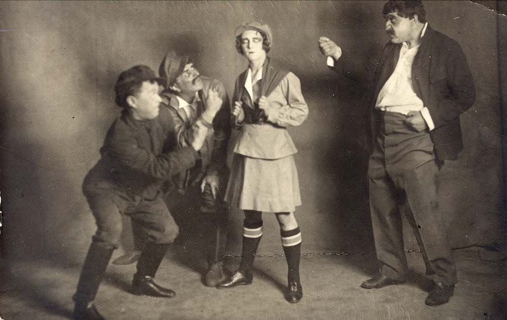 Photograph of rehearsals of <em>The Bolt</em>, 1931, Courtesy of GRAD and St Petersburg State Museum of Theatre and Music 
 