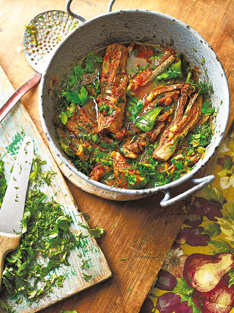 Coriander lamb