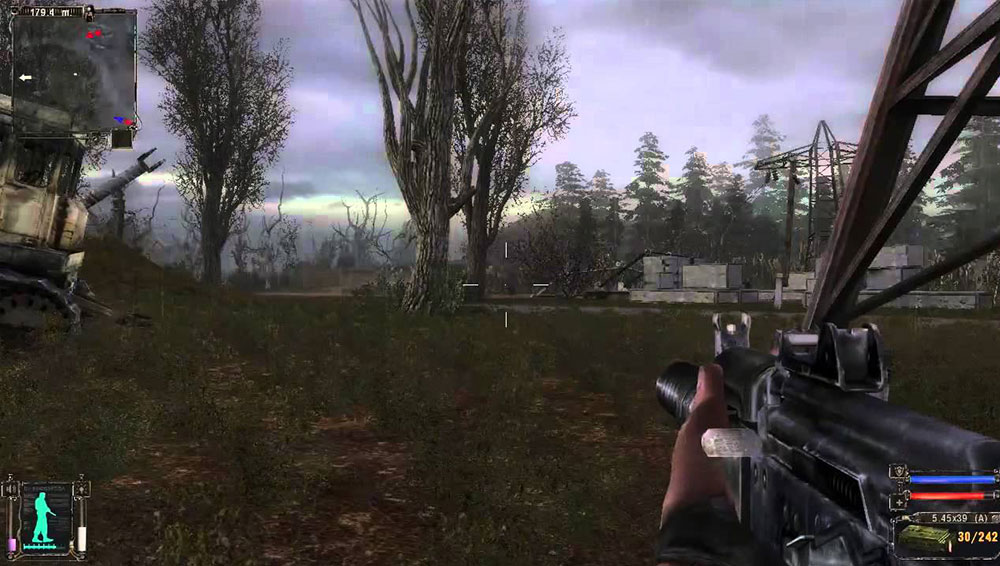 STALKER: Shadow of Chernobyl (2007) gameplay. Image: TenochSekrain / Youtube