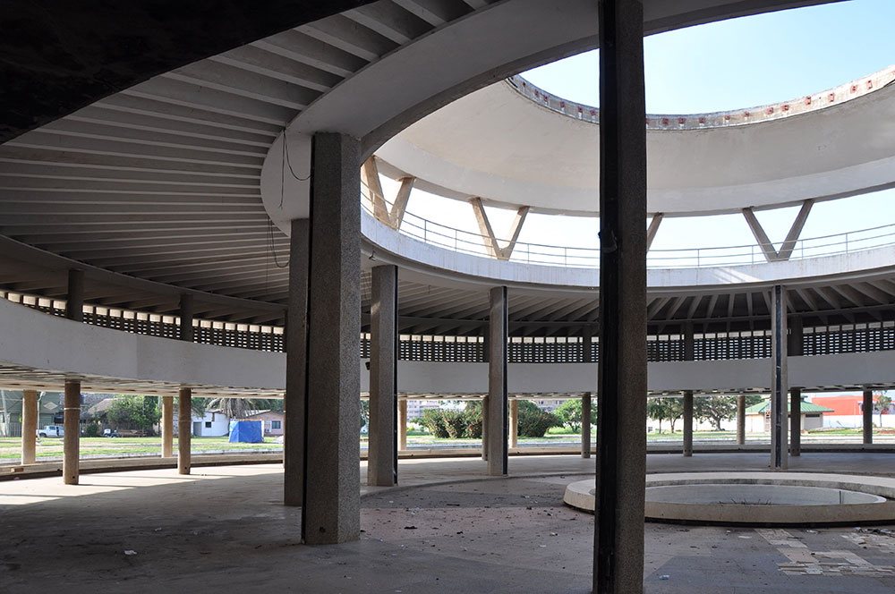 Exhibition pavilions built for the 1967 International Trade Fair, Accra (Image: Łukasz Stanek)