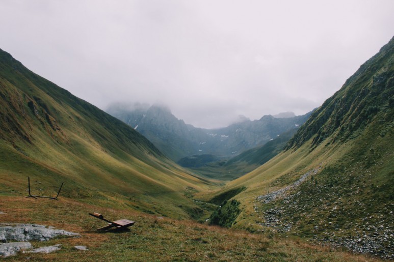 Juta Valley looking towards the Chaukhi Massif