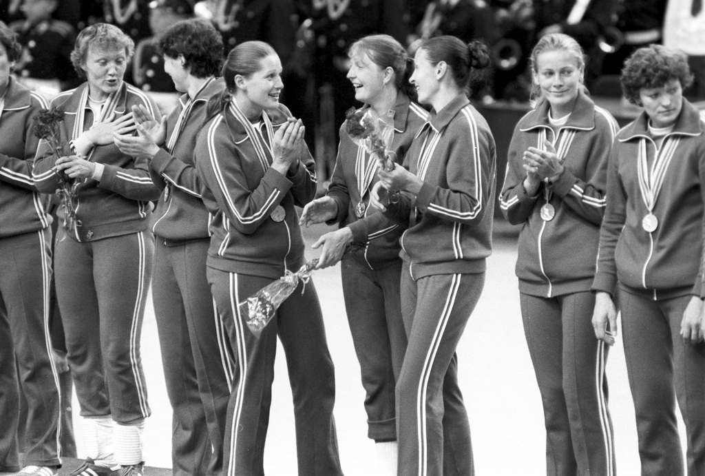 The USSR female handball team at the 22nd Summer Olympic Games. Image: RIAN under a CC licence