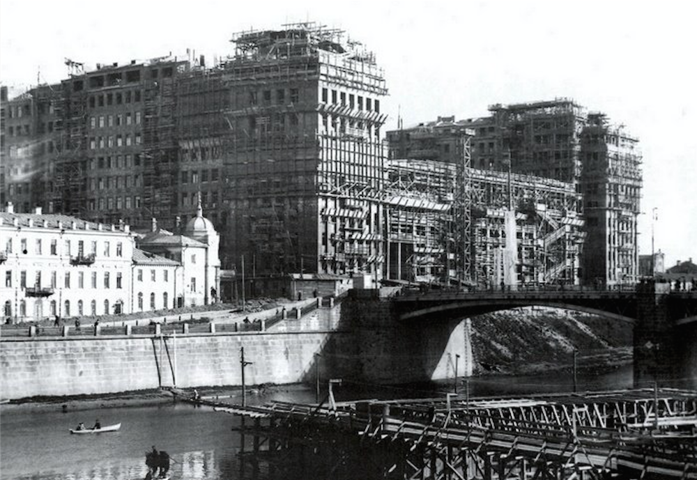 The “house of government” under construction in 1931 