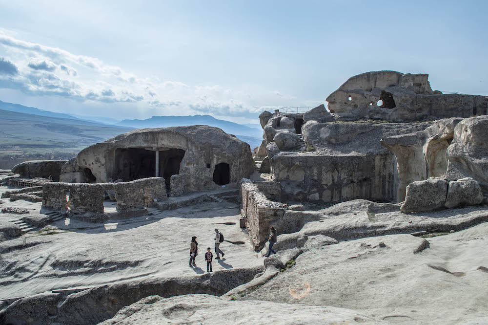 The cave complex at Uplistsikhe seems to be built into a lunar landscape. Image: BrianJonsi under a CC licence