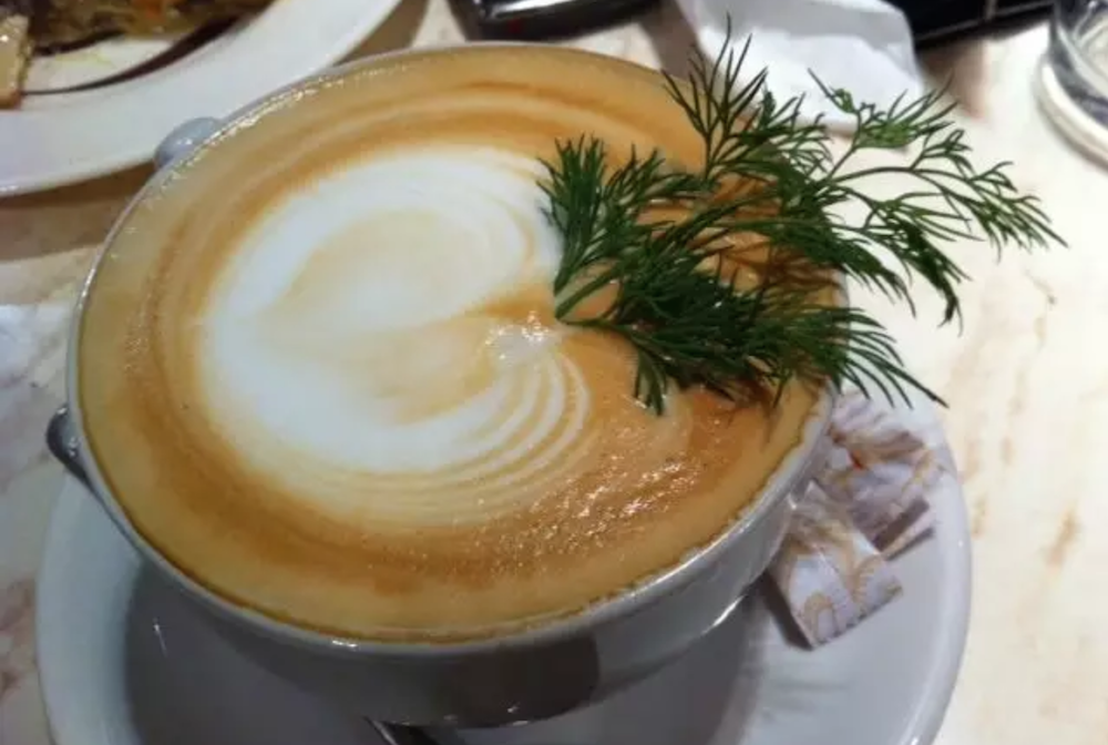 Fancy some dill with your cappuccino? Image: Emmanuel Leus/DILLWATCH/Twitter