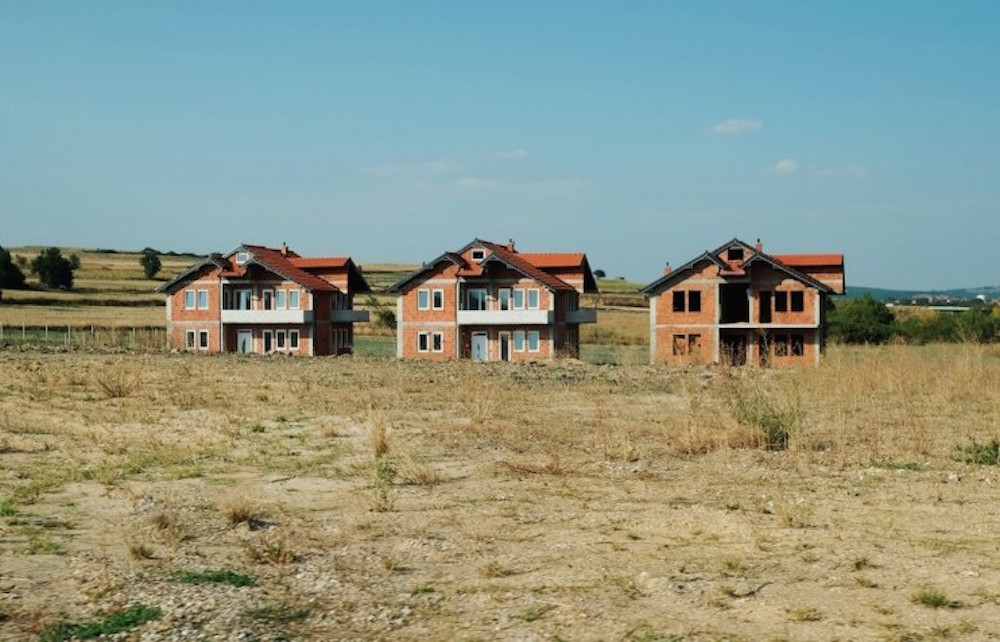 Houses in rural Kosovo