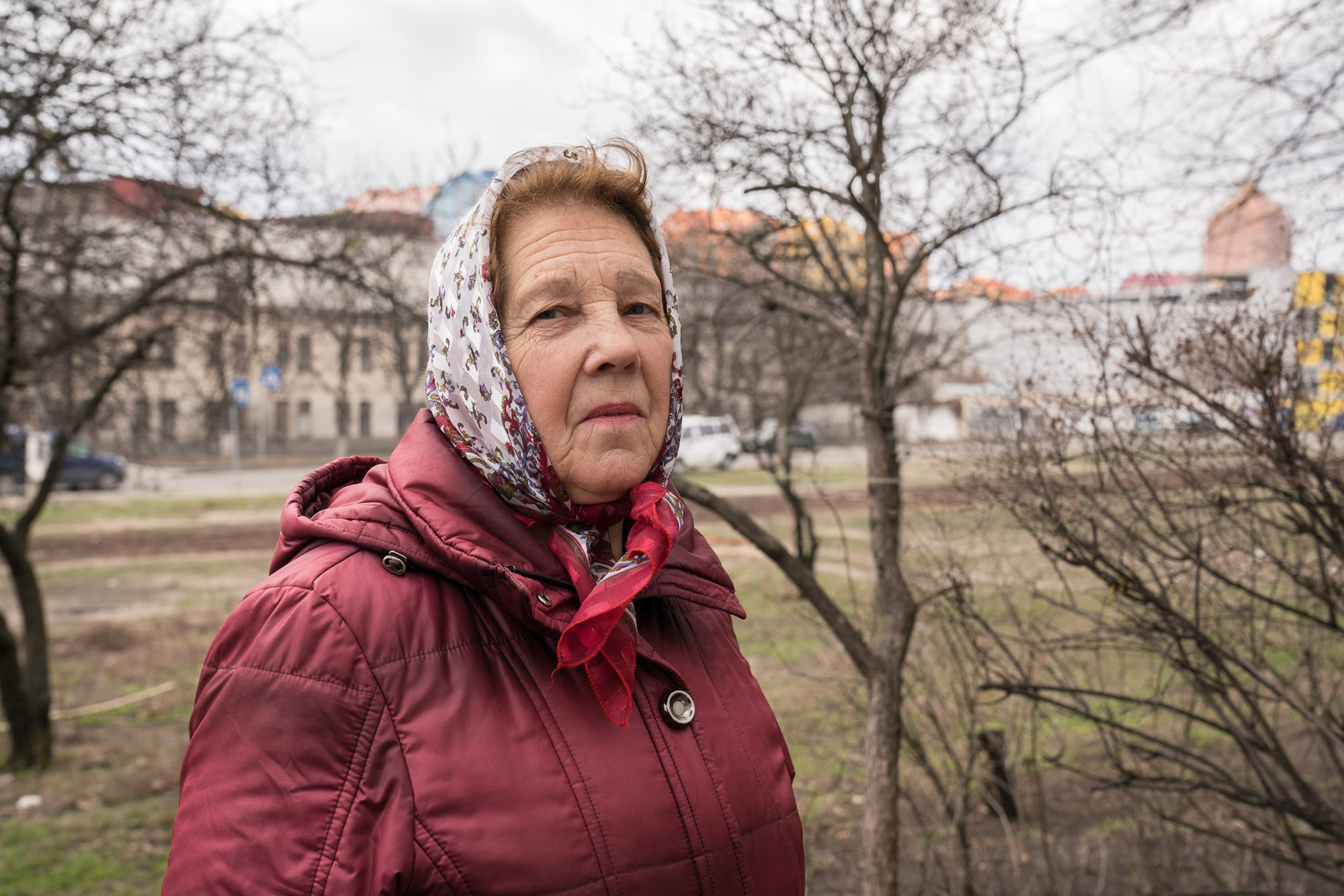 Maria, 76, is retired and lives in a krushchevska overlooking Comfort Town
