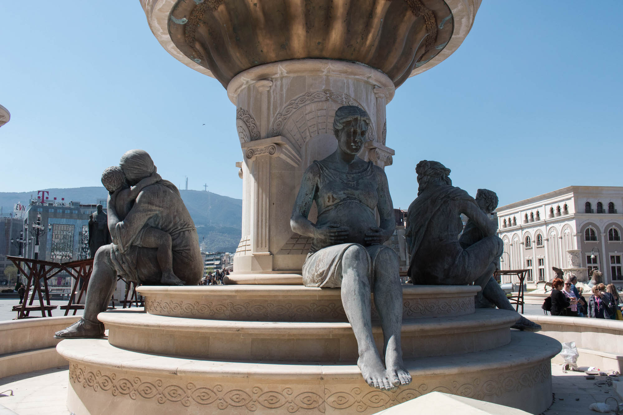 A Skopje 2014 fountain. Image: Liza Premiyak