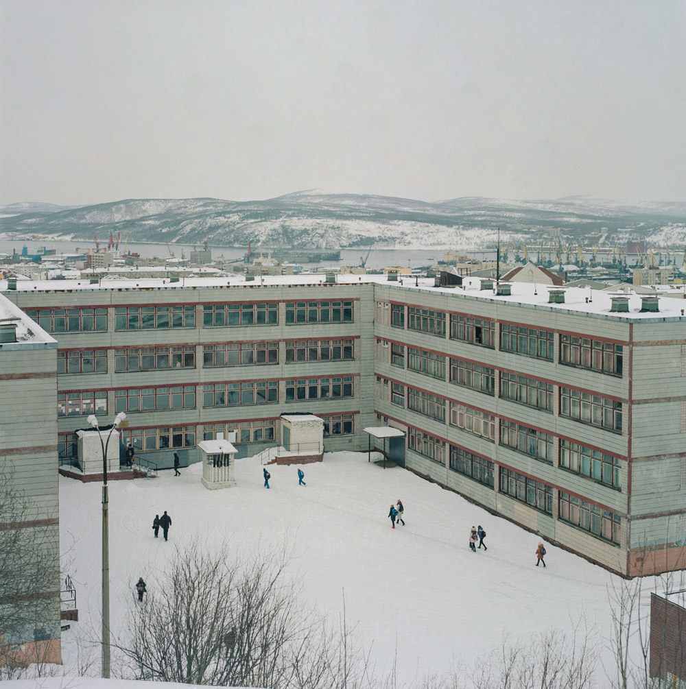 A view over Murmansk. This is what a typical urban landscape looks like in the Arctic