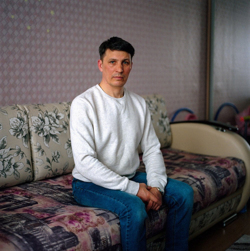 Sergey is a worker at the iron ore quarry in Olenegorsk 