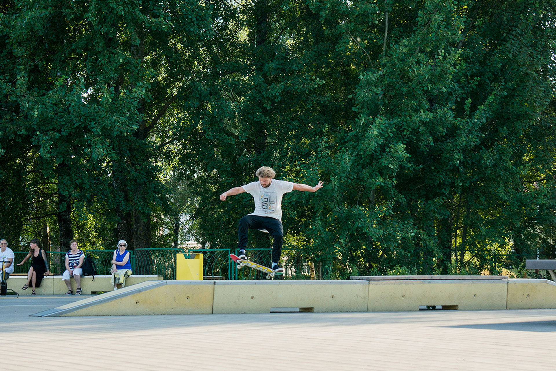Skateable elements in Annelinn. Image: Emerson Siimer
