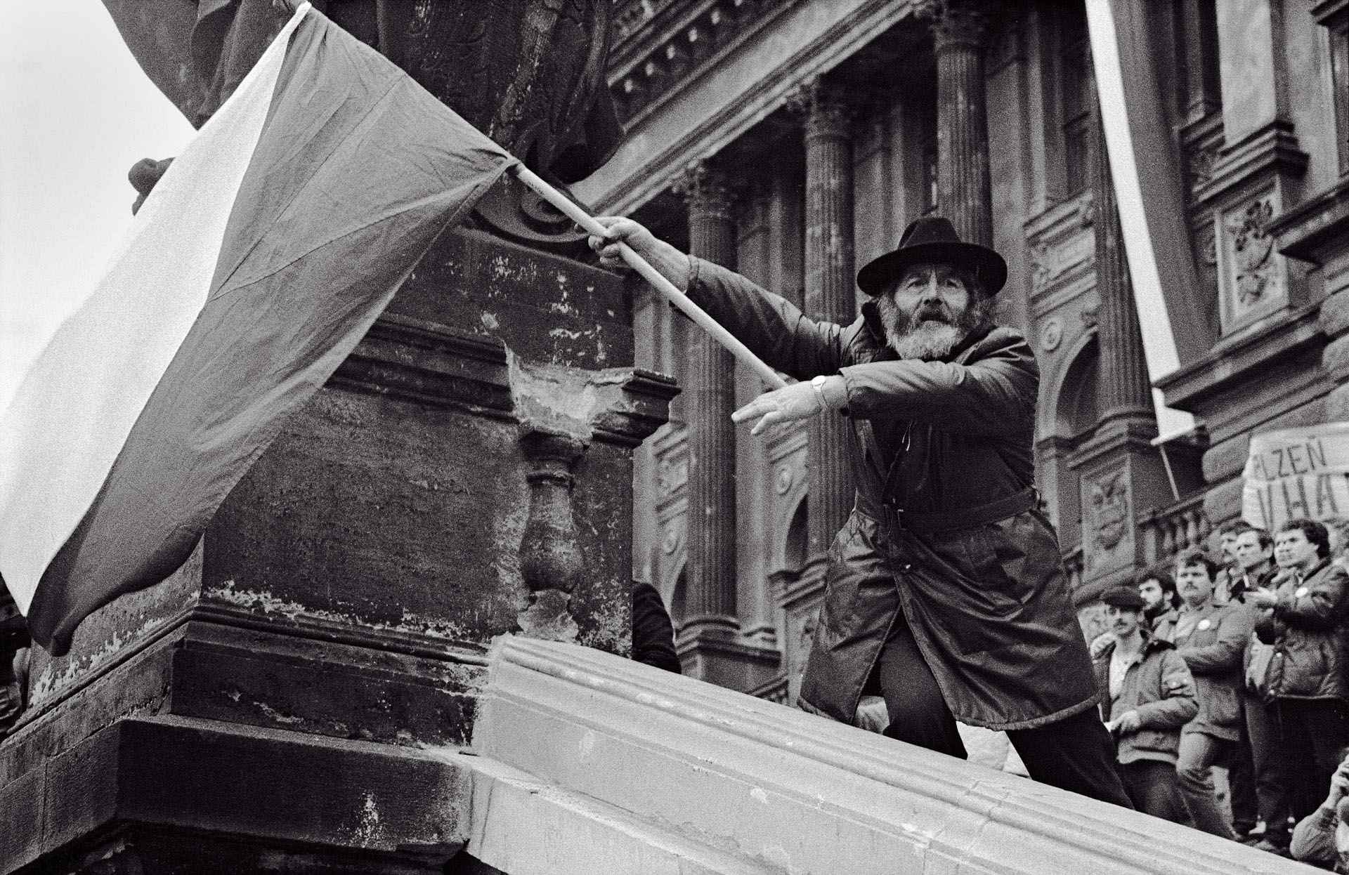 Hope for change generated excitement among all generations.  Prague, November, 1989. Image: Jaroslav Kučera