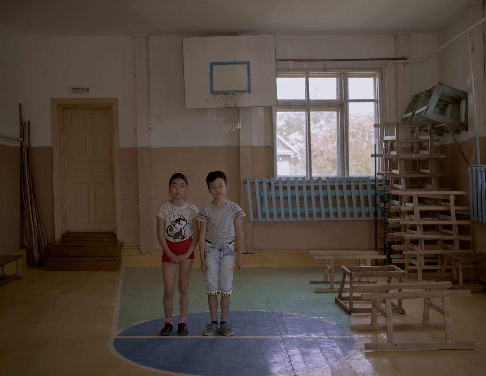In Dada, I talked to Danil Ivanovich Beldy, a PE teacher with nearly 40 years experience, and a coach in national sports and gymnastic competitions. Almost all the equipment in this gym was made by Danil himself
