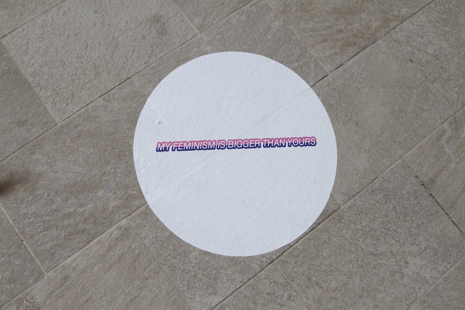 A shot of the installation from #cellphonepoetry Image courtesy of the artist. 