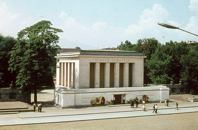 The Dimitrov Mausoleum in 1968. Image: Fotopan A/R under a CC licence