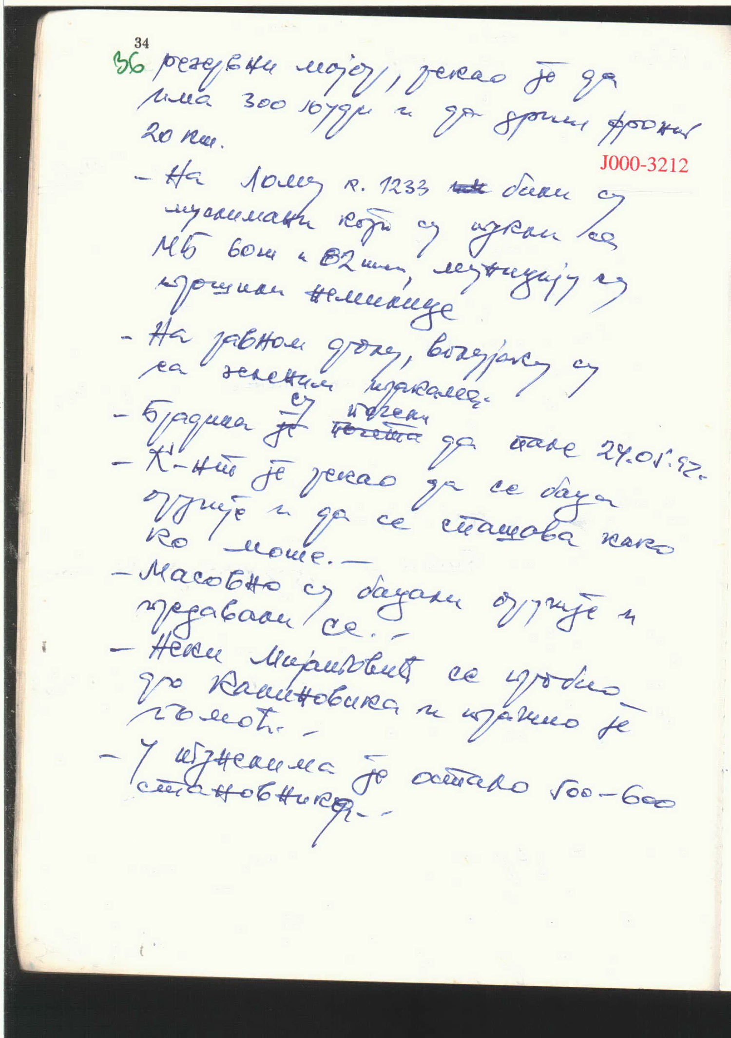 Ratko Mladic’s original wartime diaries (1992-95). Image: ICTY