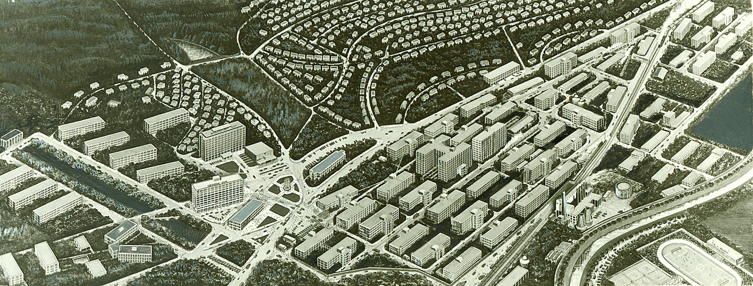 Building plans to extend the city of Zlín. Image used under a CC licence from Zlín Public Archives/Wikimedia Commons