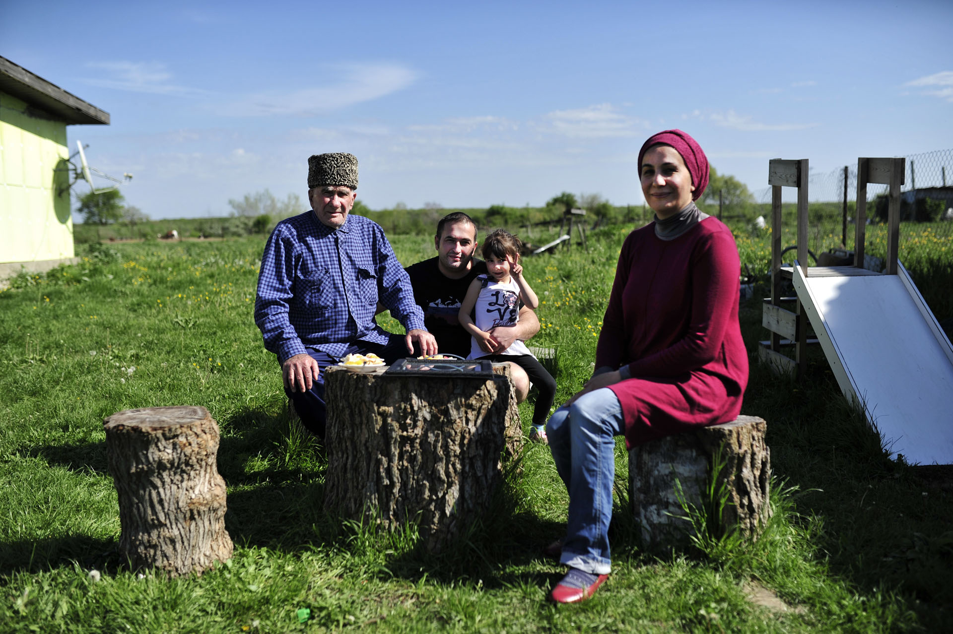 A community of Circassian Syrian refugees
