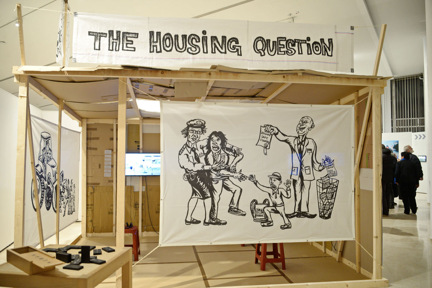 The Housing Question / Safe Country (2009-17) by Rena Rädle and Vladan Jeremić. Photo: Marija Konjikušić 