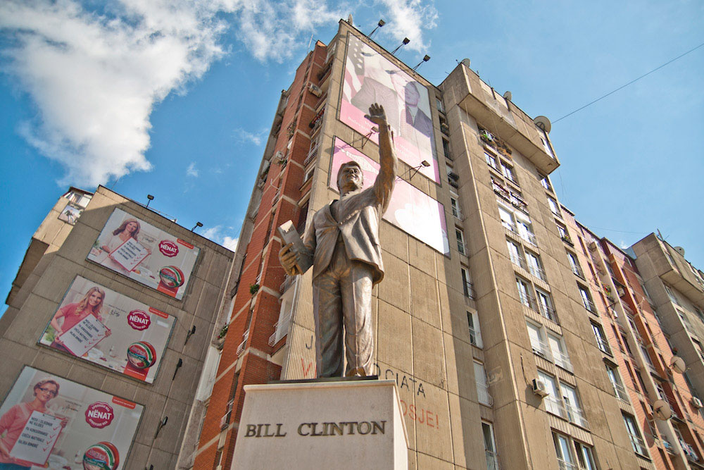 A statue of Bill Clinton. Image: Marco Fieber under a CC license