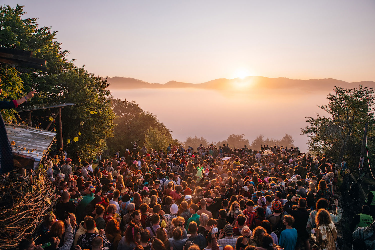 Revellers gather at Meadows in the Mountains. Image: Lara Maisa