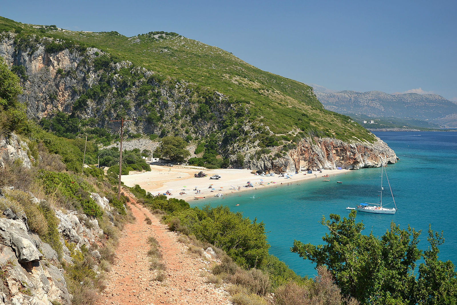 Gjipe beach. Image: Wikimedia