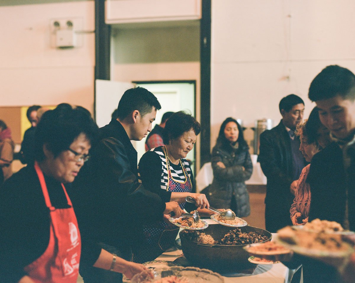 Lunch is served at the All Nations Baptist Church, Brooklyn