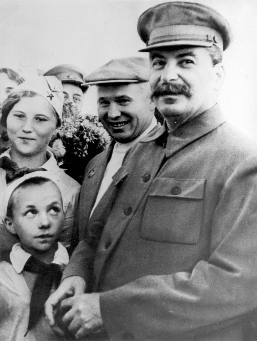 Stalin and Nikita Khrushchev, 1930s.