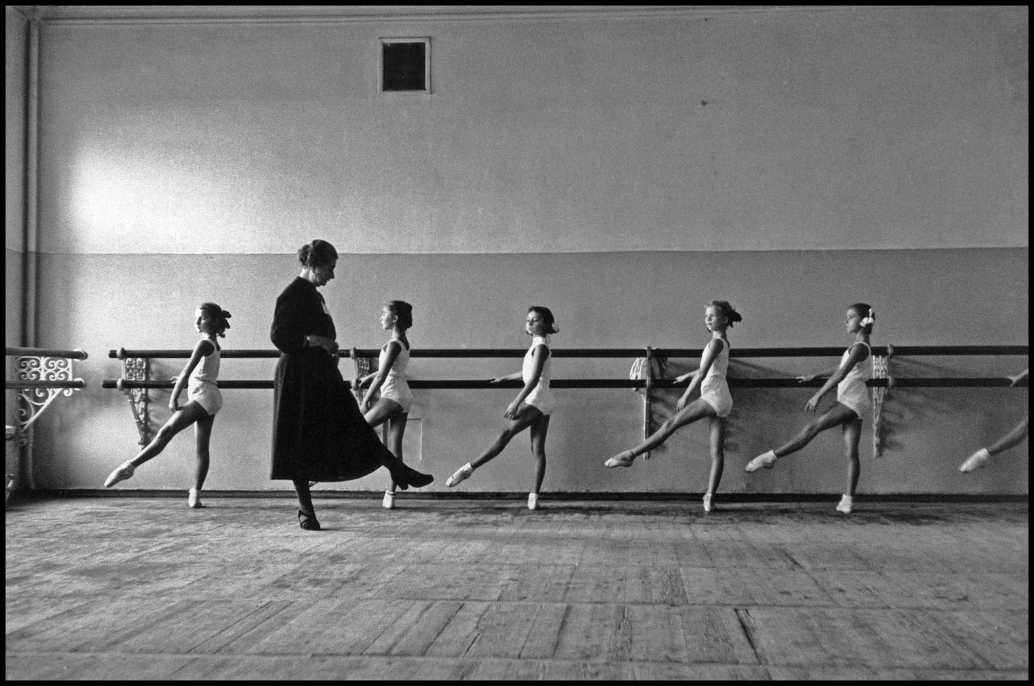 The State Bolshoi Theatre Ballet School by Cornell Capa Moscow, USSR (1958). 